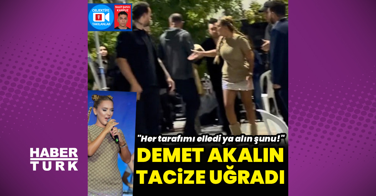 Demet Akalın tacize uğradı