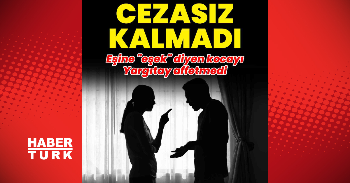 Eşine "eşek" diyen kocayı Yargıtay affetmedi