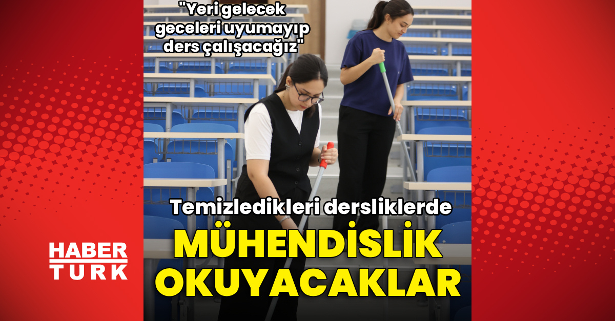 Temizledikleri dersliklerde mühendislik eğitimi alacaklar