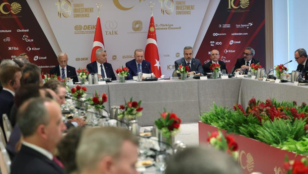 Cumhurbaşkanı Erdoğan, New York'ta iş adamlarıyla bir araya geldi