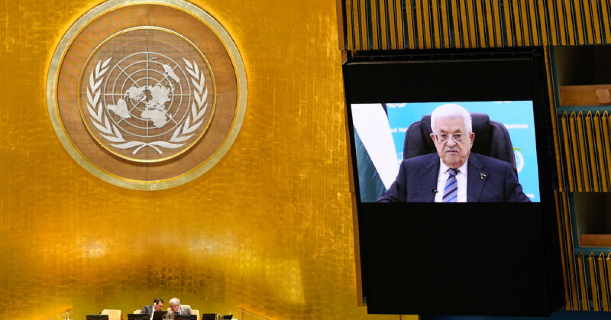 Filistin lideri Abbas, BM'ye 'uzaktan' hitap etti