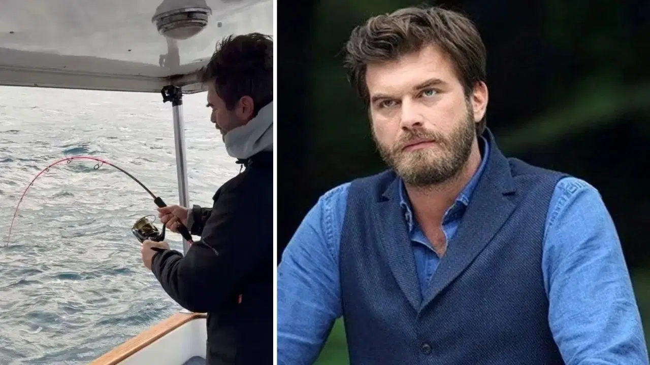 Kıvanç Tatlıtuğ İstanbul Boğazı'nda görüntülendi: Tekneyle balık avına çıktı