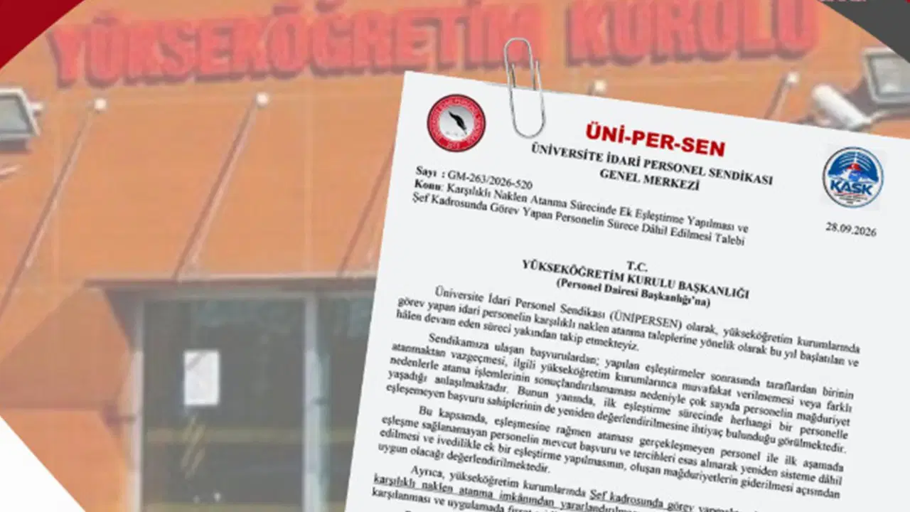 ÜNİPERSEN’den YÖK’e becayiş çağrısı: 'Mağduriyetler giderilsin'