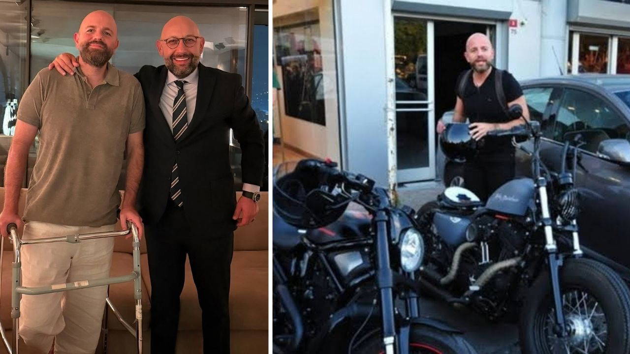 Motosiklet kazası geçiren İzzet Özilhan'dan ilk görüntü: Yürüteç desteğiyle ayakta