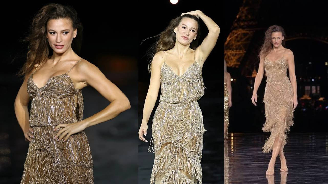 Serenay Sarıkaya Paris podyumunda yürüdü