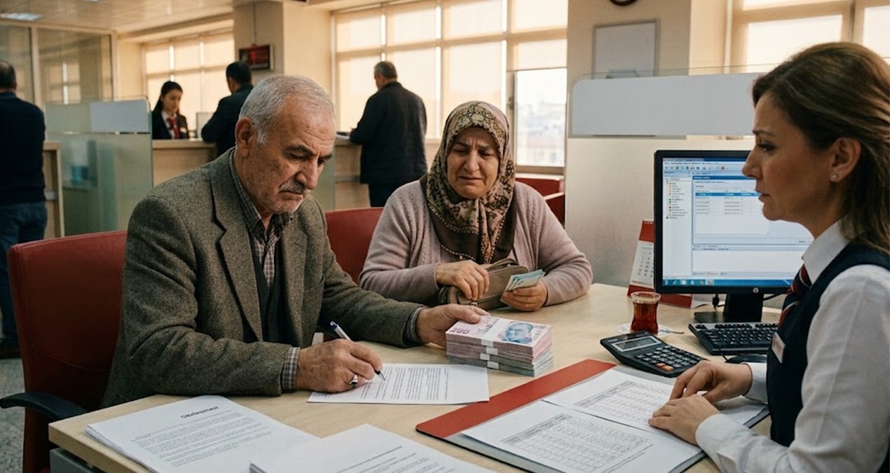 Emekli geçim kredisi kuyruğunda