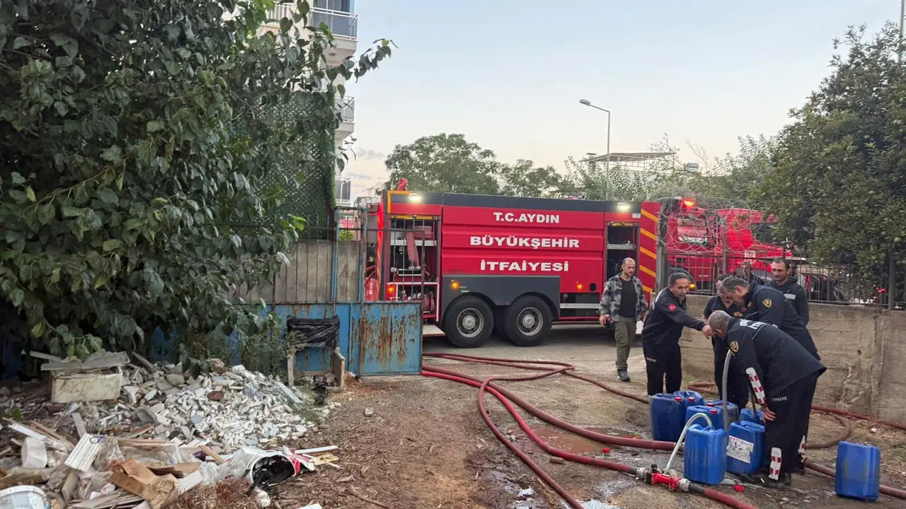 Aydın'da odun deposunda yangın: İnceleme başlatıldı