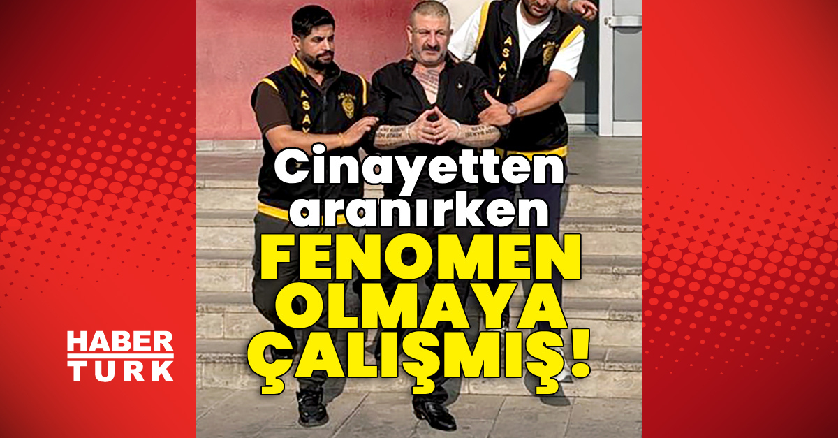 Cinayetten aranırken fenomen olmaya çalışmış!