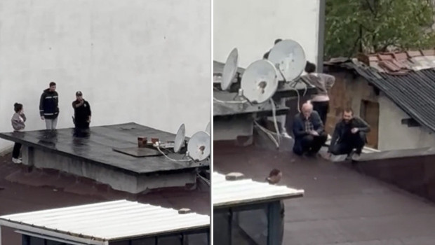 Eşi evi terk edince çatıya çıktı! Polis 45 dakikada ikna etti