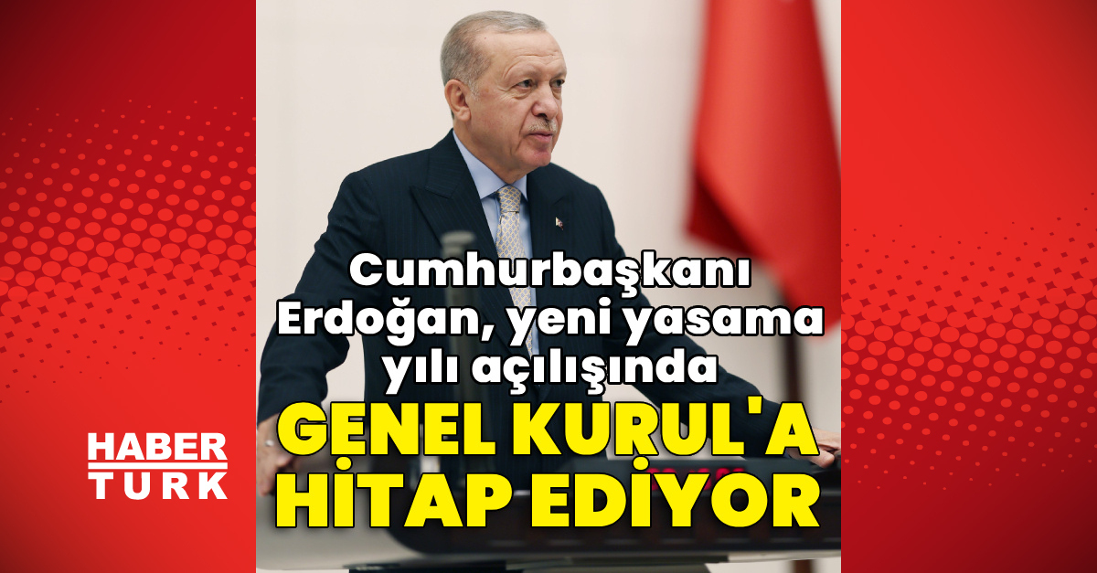 Cumhurbaşkanı Erdoğan, Genel Kurul'a hitap ediyor