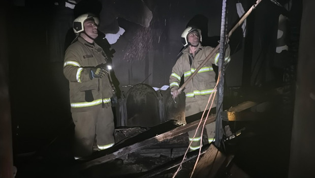 Safranbolu'da 200 yıllık konakta yangın