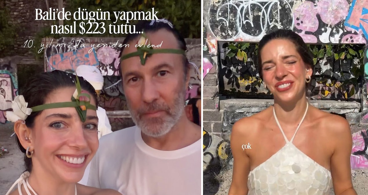 Bali'de ikinci düğün yaptılar: Sadece 223 dolar harcadılar
