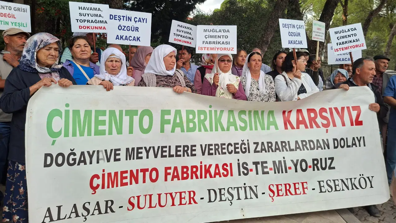 Çimento fabrikasına karşı adalet nöbeti devam ediyor