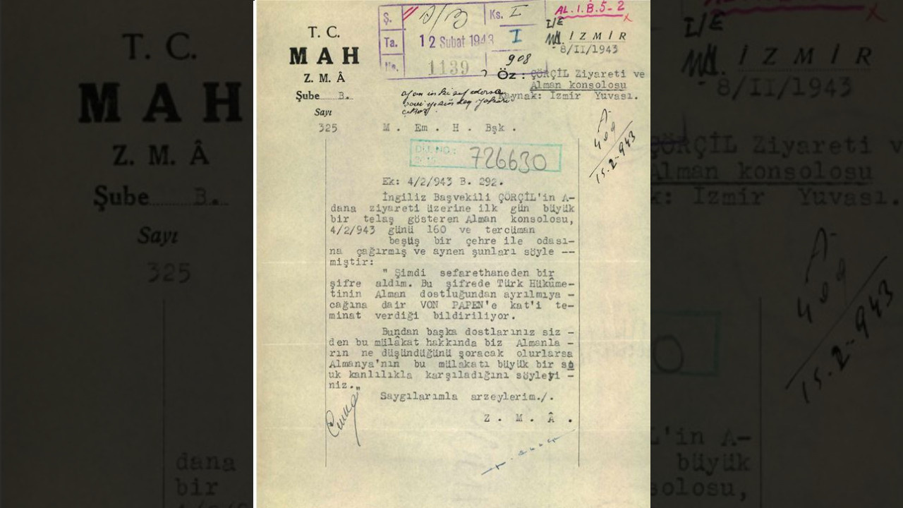 MİT paylaştı! Churchill, Adana'ya gelince Alman konsolosu panikledi: Bir şifre aldım