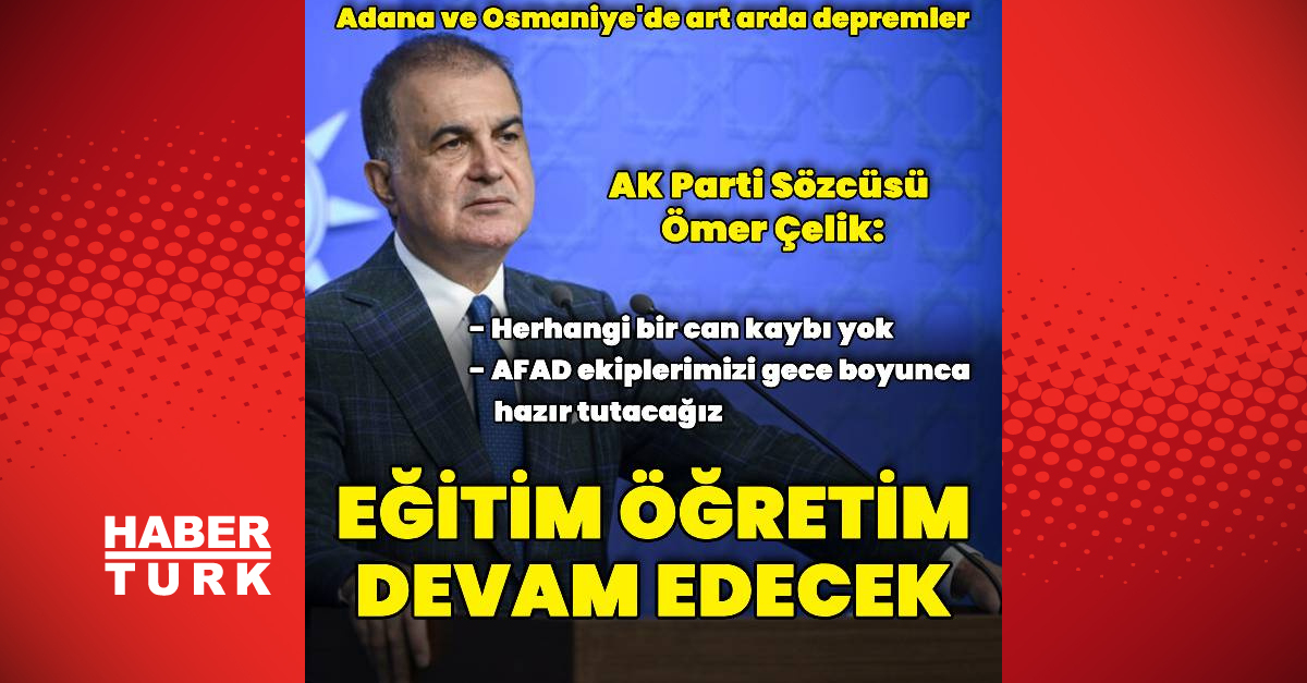 "Eğitim öğretim devam edecek"