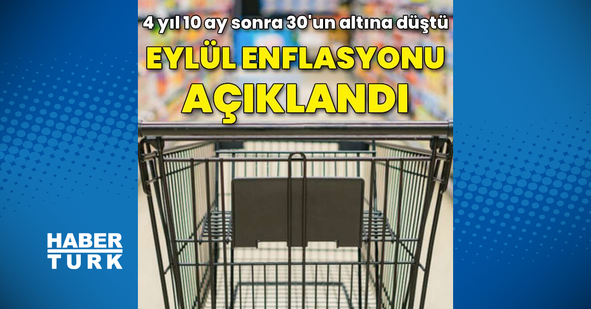 Eylül enflasyonu açıklandı