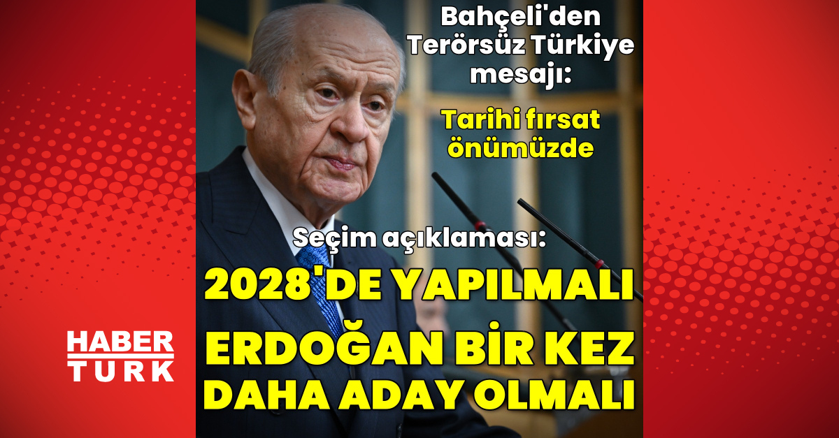 MHP lideri Bahçeli'den açıklamalar