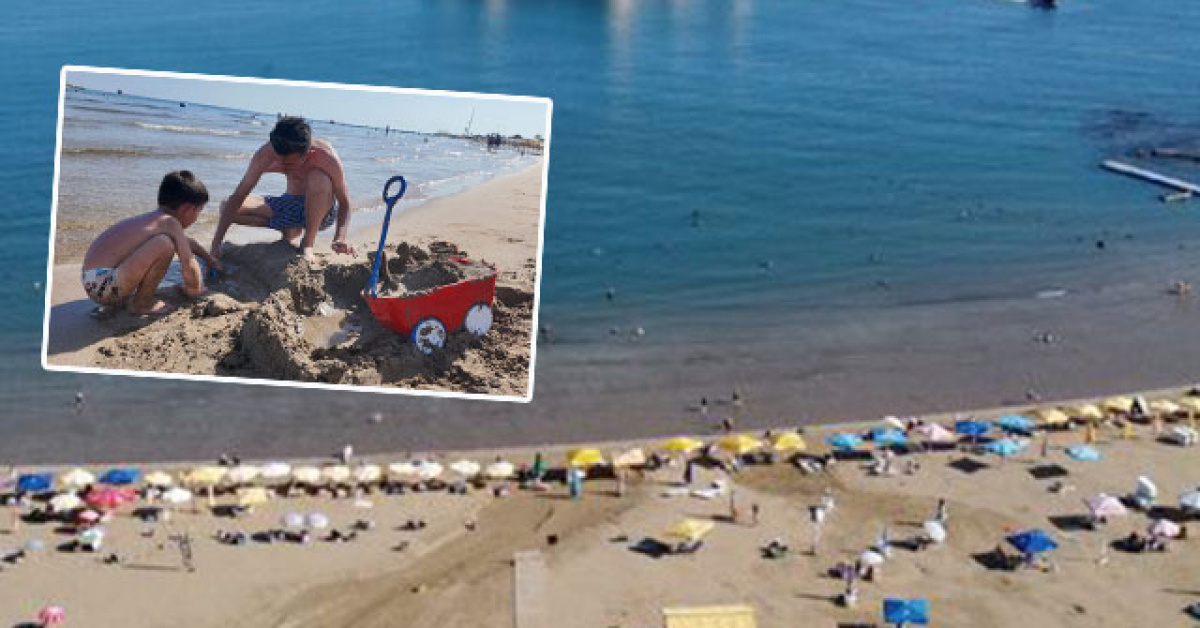 Sahile akın ettiler! Sonbaharda deniz keyfi
