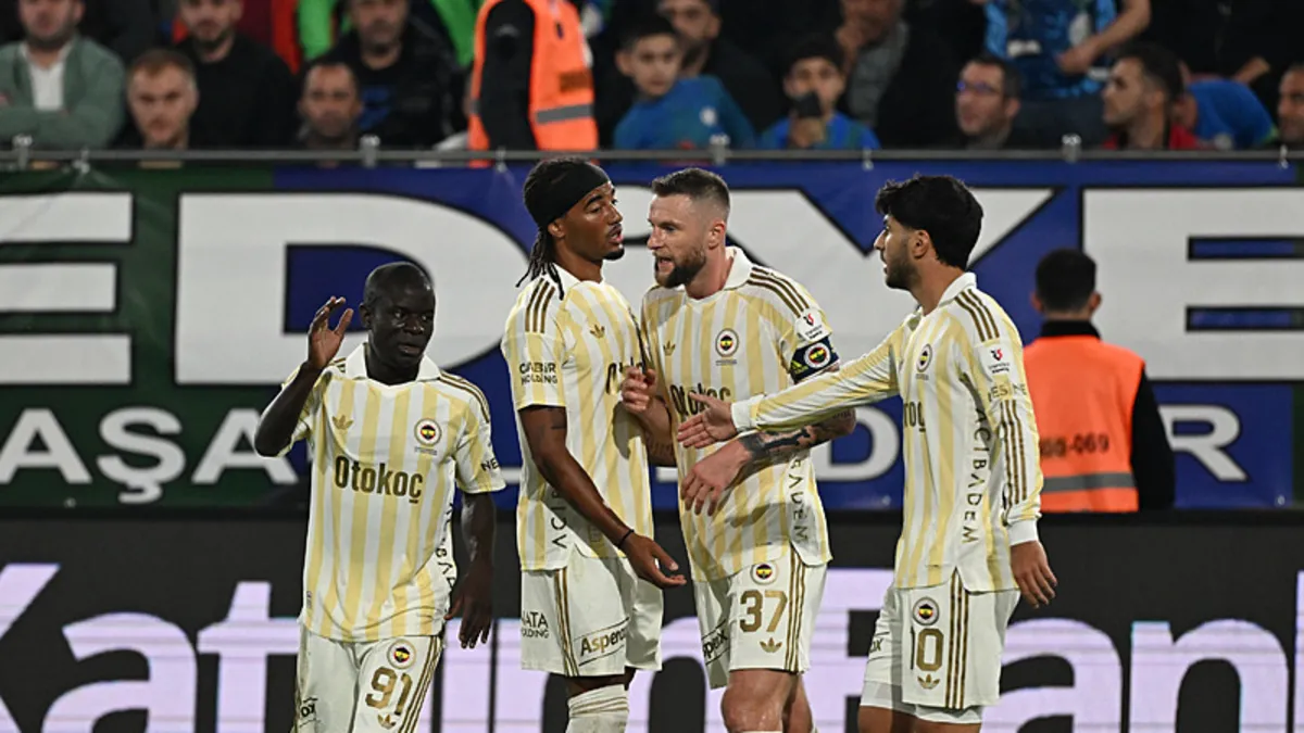 Son dakika: Fenerbahçe deplasmanda kazandı! Rizespor farklı kaybetti