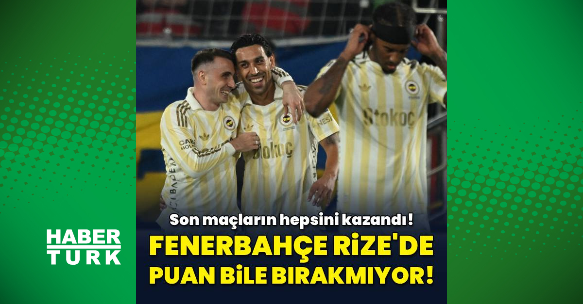 Fenerbahçe Rize'de 7 maçtır puan bırakmıyor!