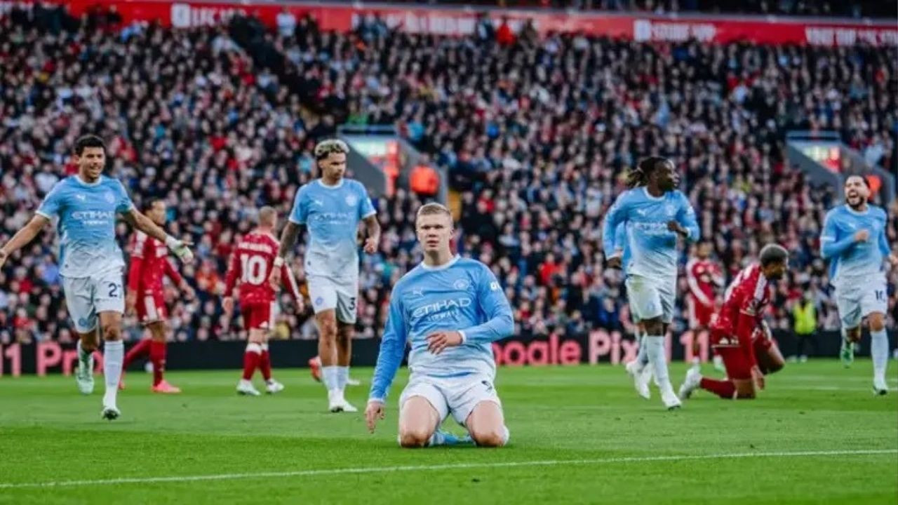 Liverpoollular "Hırsız" diye bağırdı Haaland boş durmadı: Manchester City gol yağdırdı