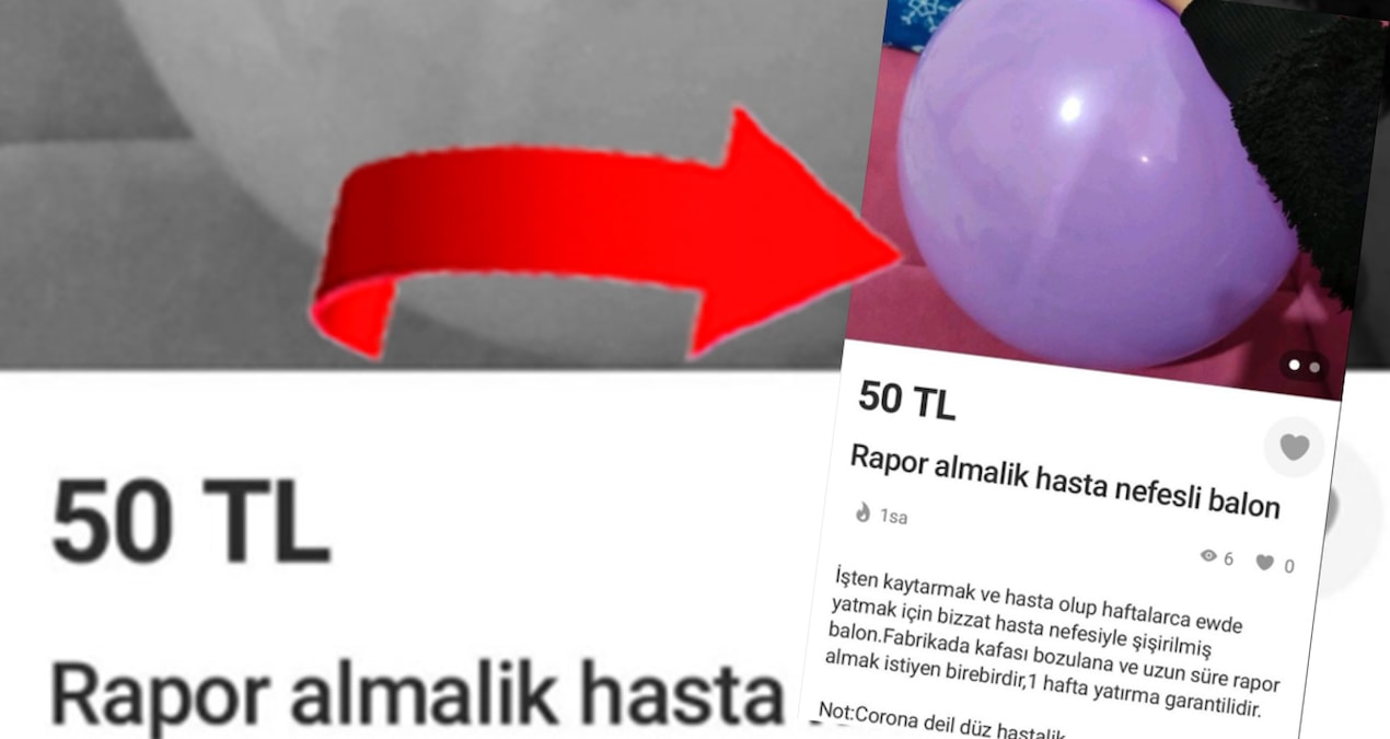 Kara mizah değil! 50 liraya hastalık garantili balon
