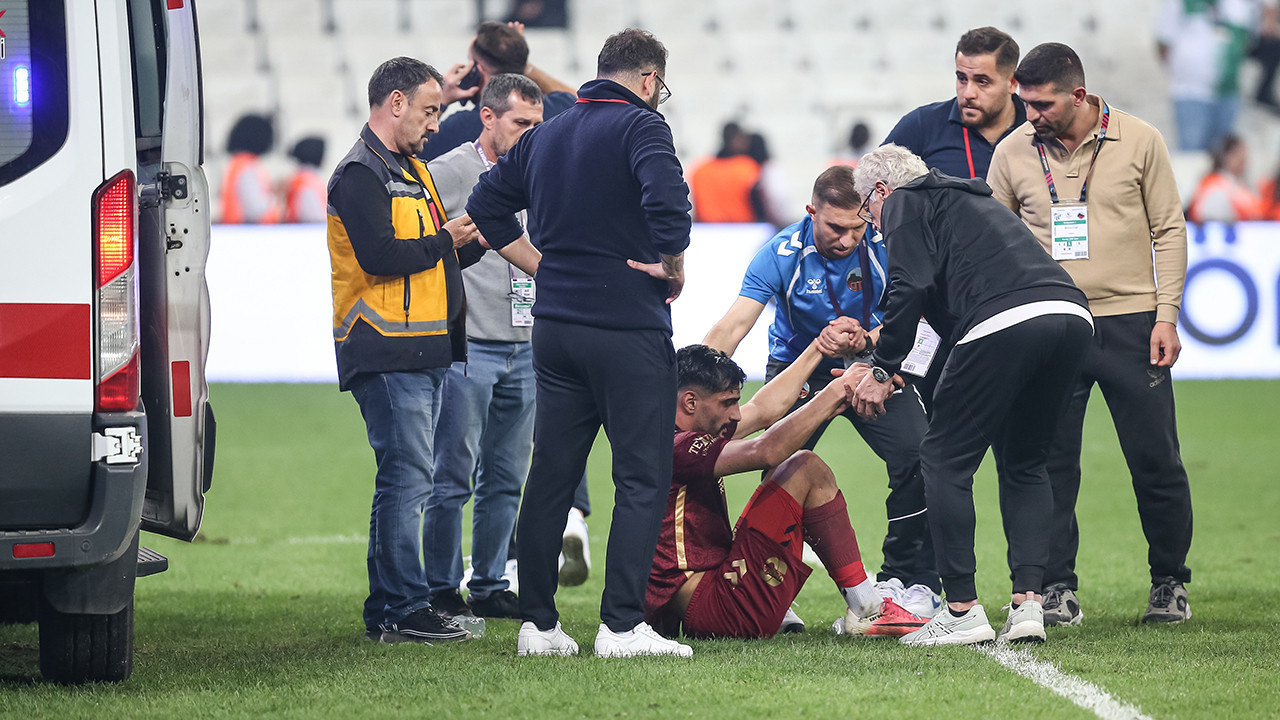 Bursaspor maçında korku dolu dakikalar: Ambulans anında sahaya girdi