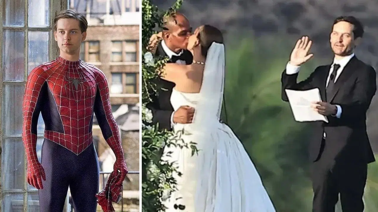 Örümcek Adam'ın yıldızı Tobey Maguire eski eşinin nikahını kıydı