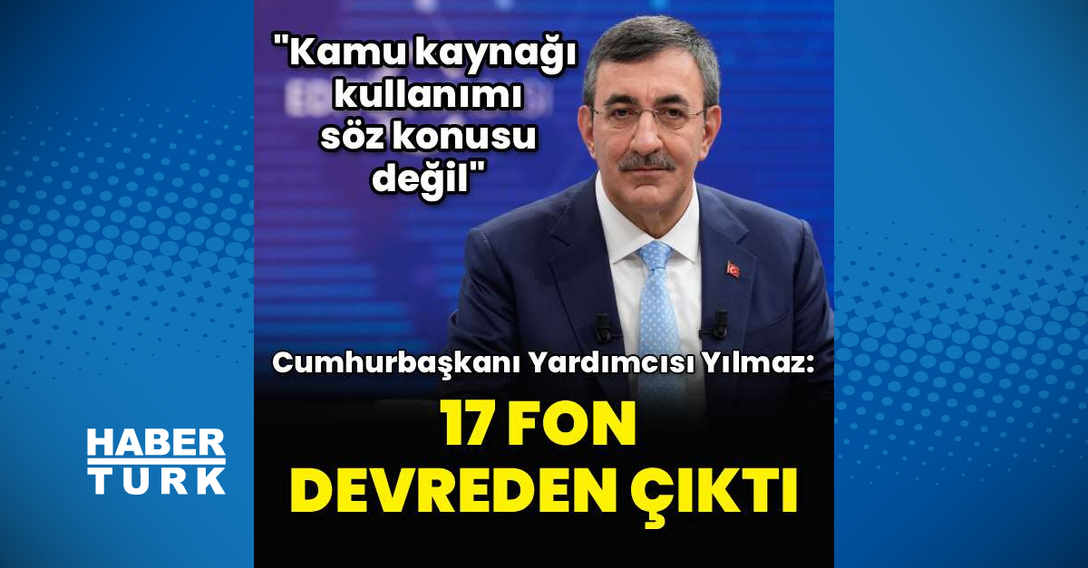 Cumhurbaşkanı Yardımcısı Cevdet Yılmaz'dan 'fon' açıklaması