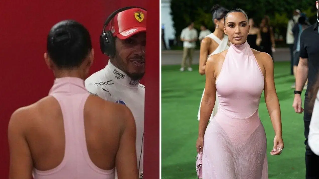Kim Kardashian'dan sevgilisi Lewis Hamilton'a destek: Yarış alanının yıldızı gerçekleşti