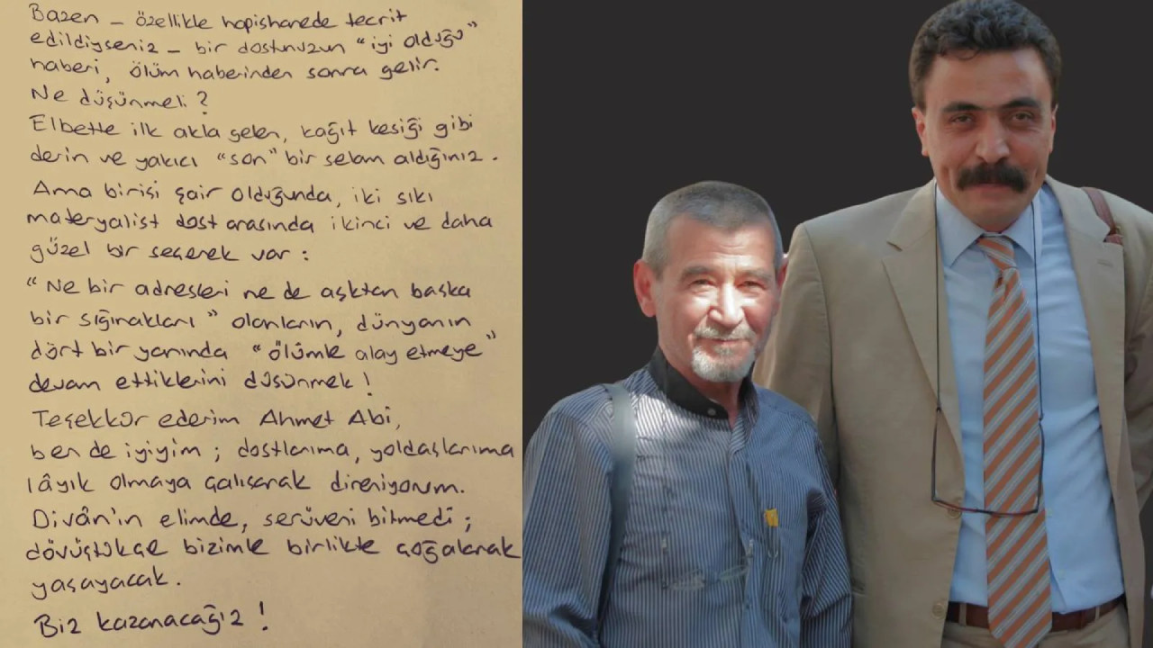 Ahmet Telli'nin Selçuk Kozağaçlı'ya yazdığı mektup ölümünden aylar sonra ulaştı