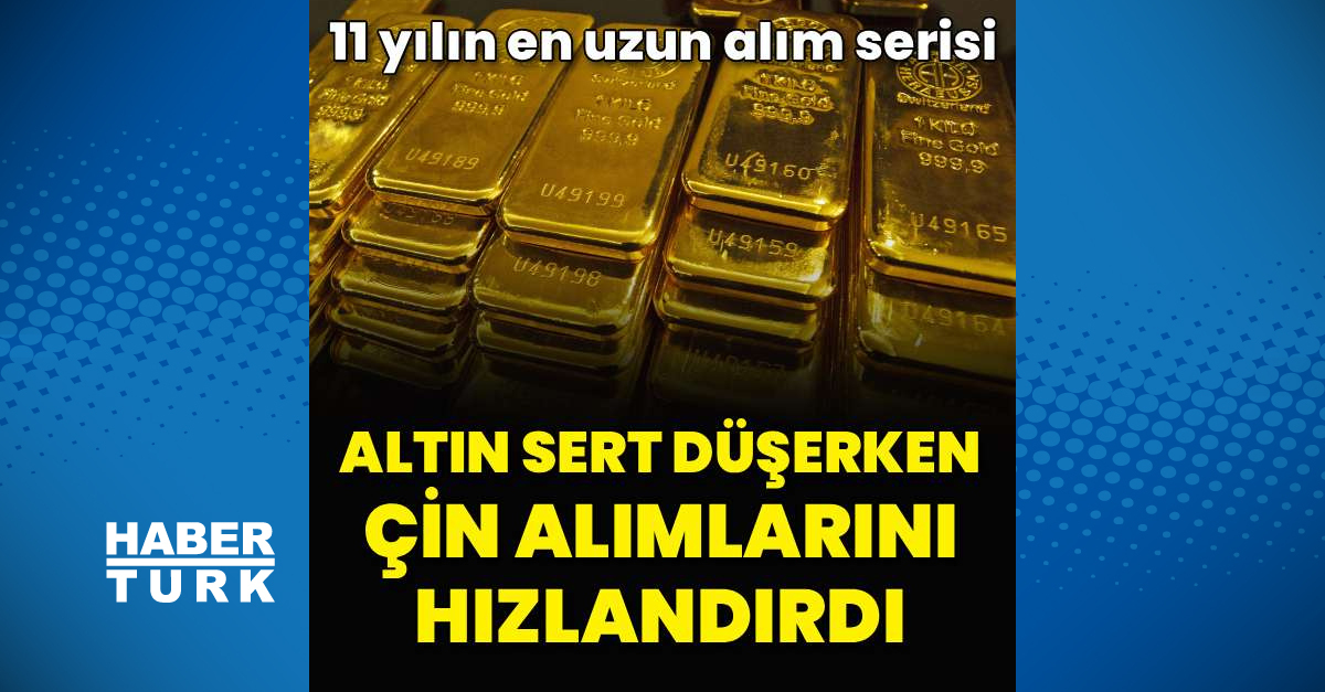 Altın sert düşerken alımlarını hızlandırdı