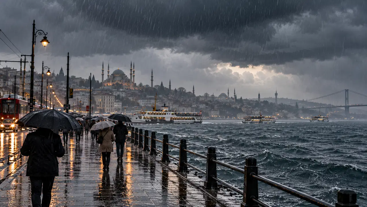 İstanbul Valiliği saat verdi: Kuvvetli sağanak ve fırtına geliyor!