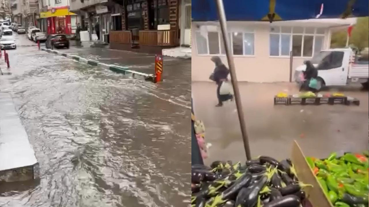 Yağmur yağınca Bursa göle döndü
