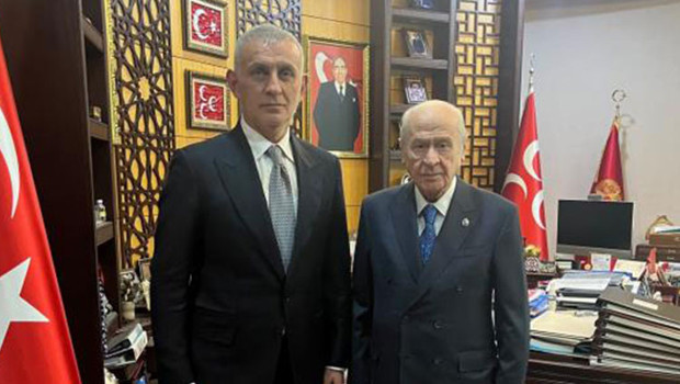 Devlet Bahçeli, TFF Başkanı Hacıosmanoğlu'nu kabul etti