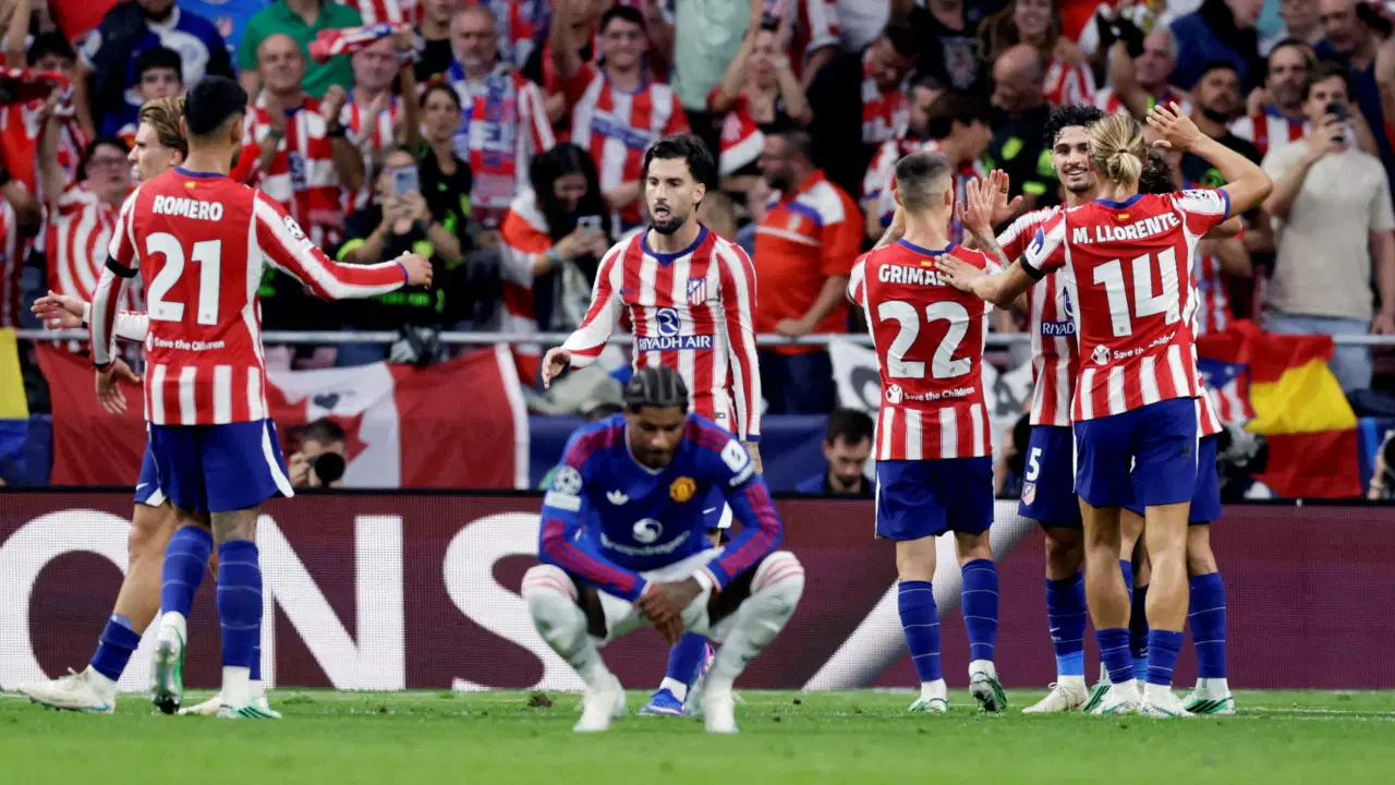 10 kişi kalan Manchester United, Atletico Madrid'e direnemedi!