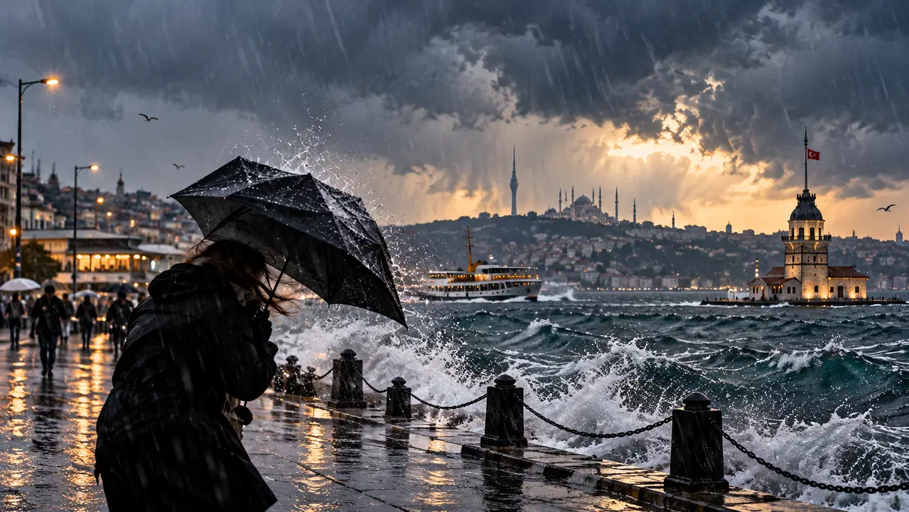 İstanbul'da iş çıkışı öncesi kritik uyarı: Fırtına Anadolu Yakası'na kayıyor!