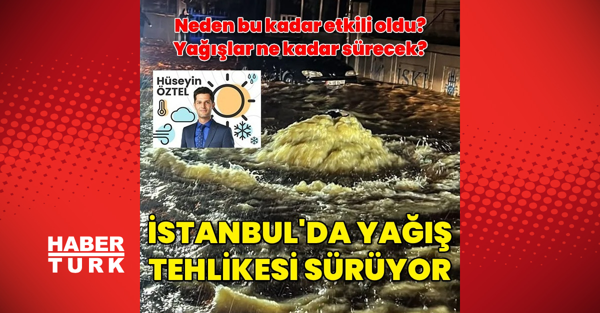 İstanbul'da yağış tehlikesi sürüyor