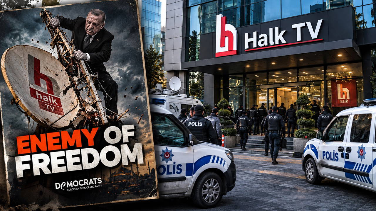 Avrupalı Demokratlardan Erdoğan'a sert tepki: "Özgürlüğün düşmanı" yazılı afiş paylaştılar