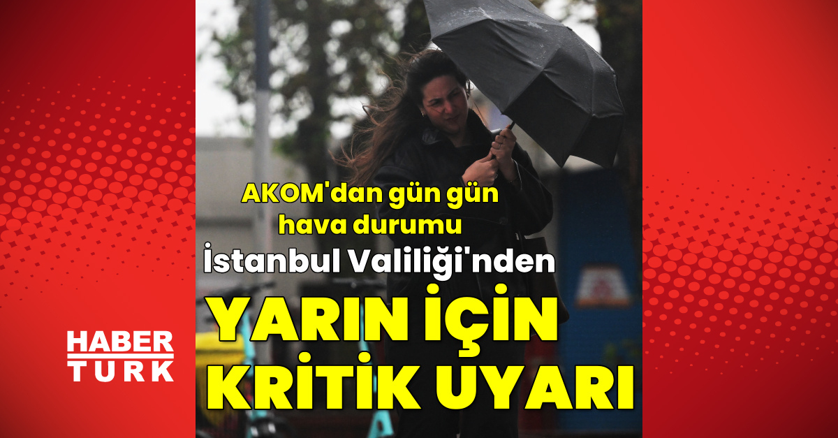 İstanbul Valiliği'nden son uyarı! Yarın sabahtan itibaren...