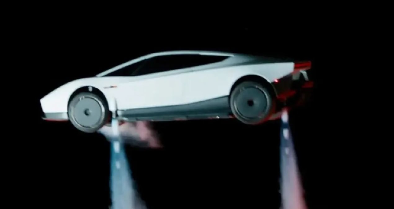 Tepenizden otomobil geçerse şaşırmayın: Uçan Tesla tanıtıldı