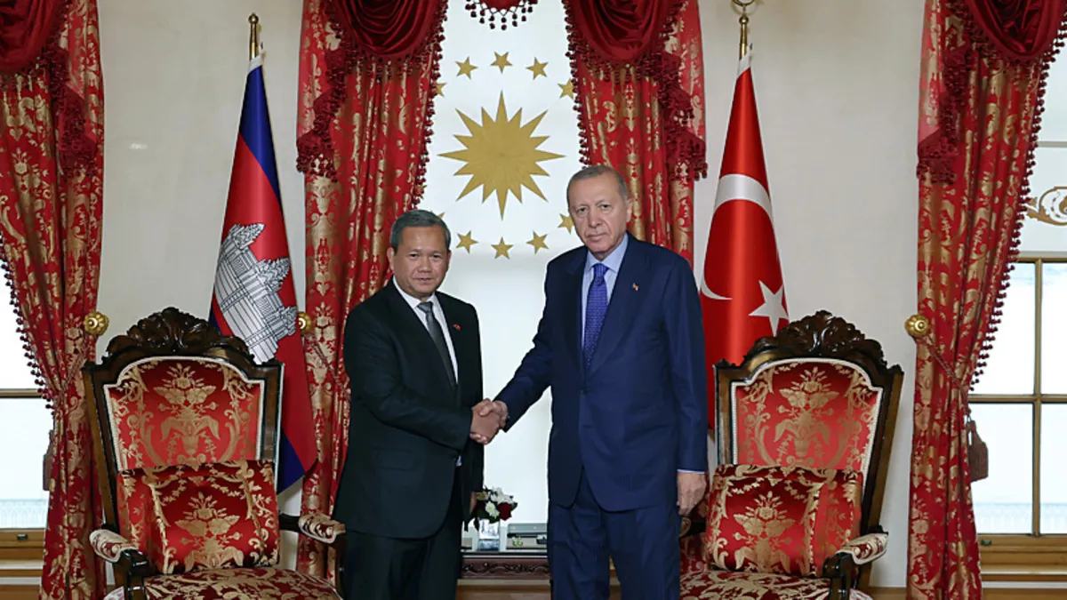 Başkan Erdoğan, Kamboçya Başbakanı Manet'i kabul etti