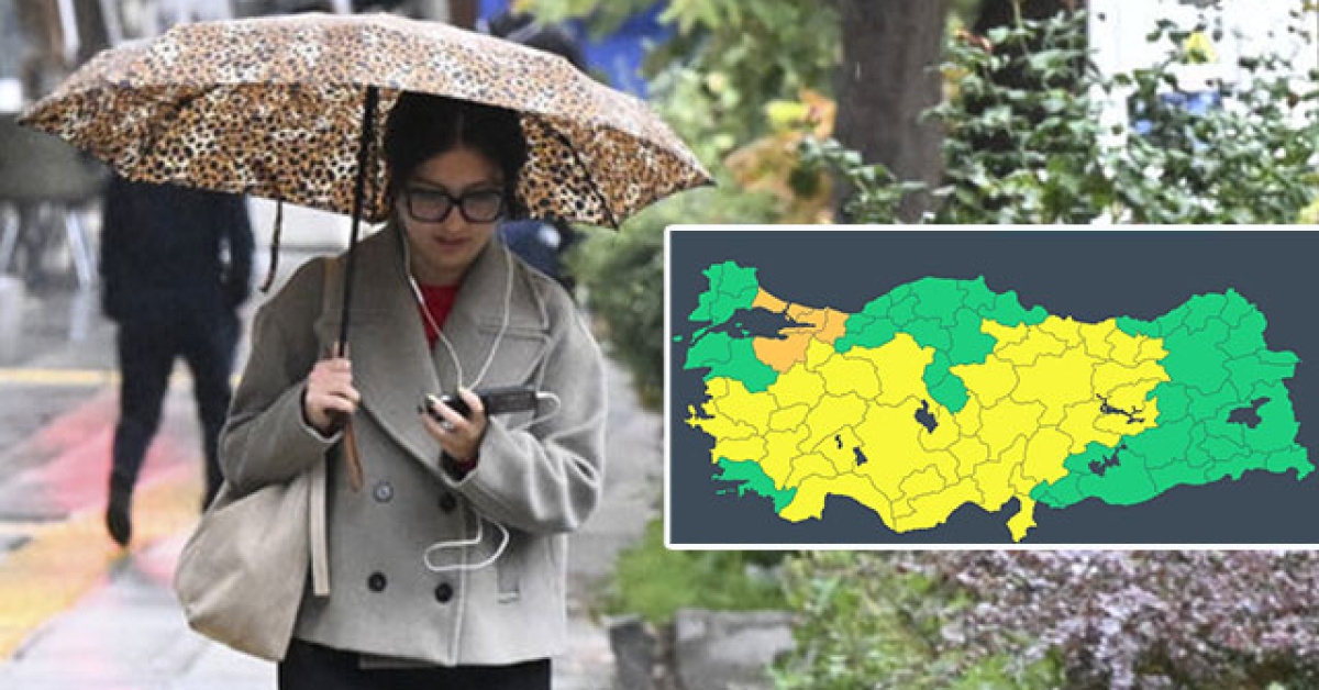 İşte "sarı" ve "turuncu" alarm verilen 44 kentimiz