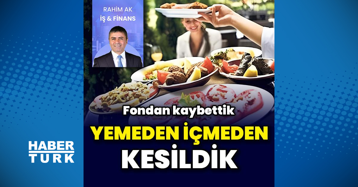 Yemeden içmeden kesildik