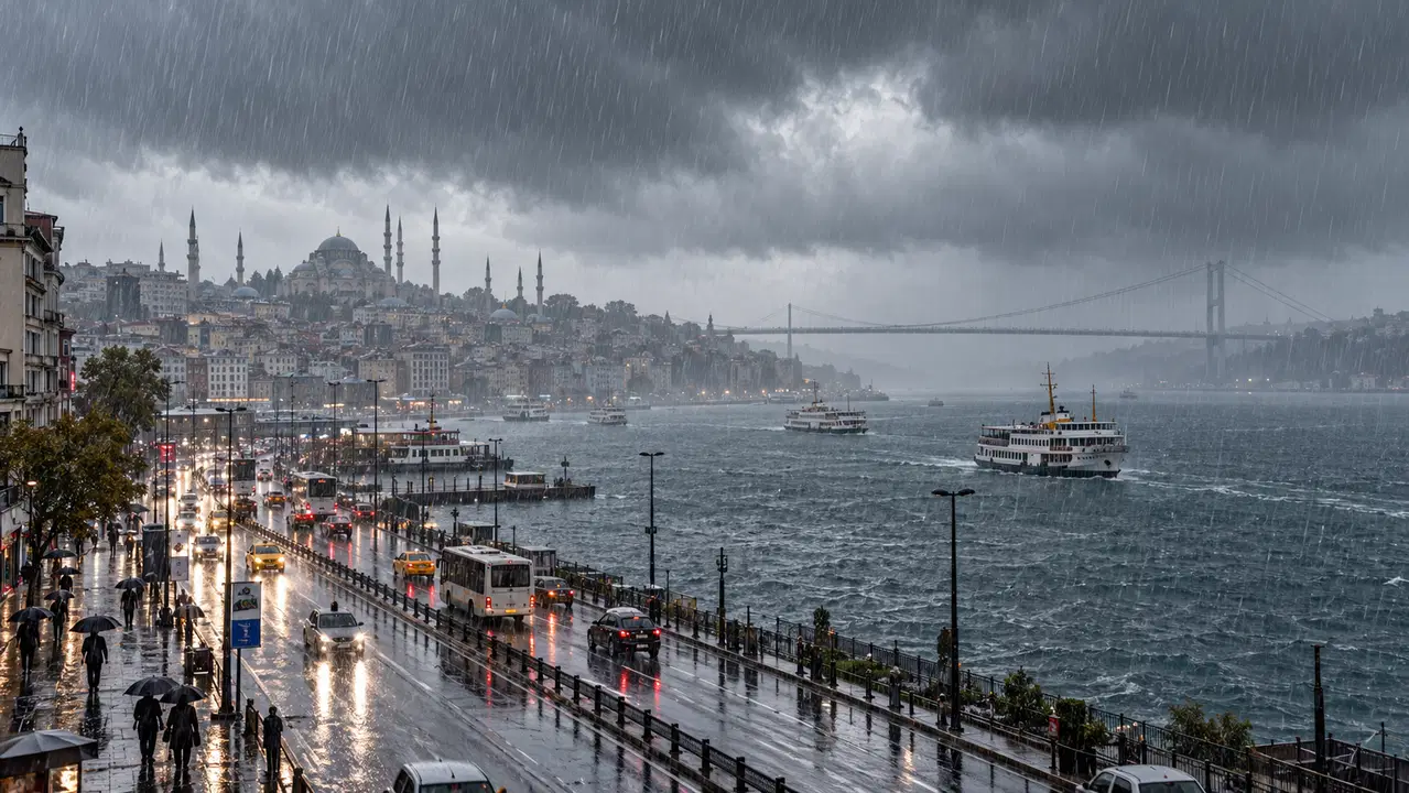 AKOM saat verdi: İstanbul'a kuvvetli yağış ve fırtına uyarısı!
